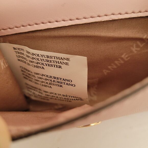 Anne Klein Small Mini Wallet Card Coin Holder Key Ring Compact Light Blush Pink - Picture 5 of 9